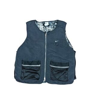 Nike Full-Zip Premium Basketball Vest Mens XL Black Nylon Utility Pockets #19